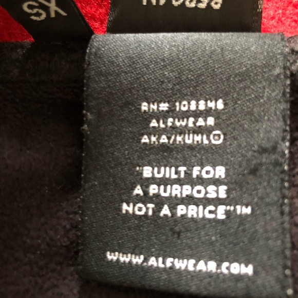 ALF By Kuhl Red Bergan Wool Zip Front Jacket Size XS - Picture 12 of 12